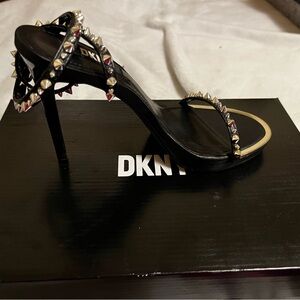DKNY Black Studded Women's Heels